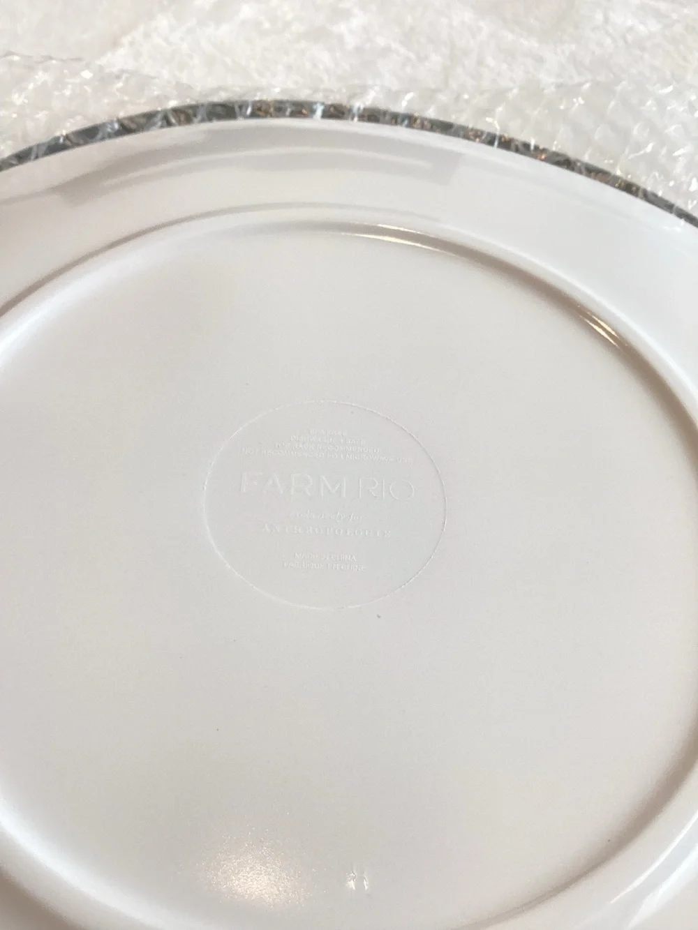 Anthropologie Melamine Plates Dessert Tropical Birds 8.5”  FARM Rio Set of 4